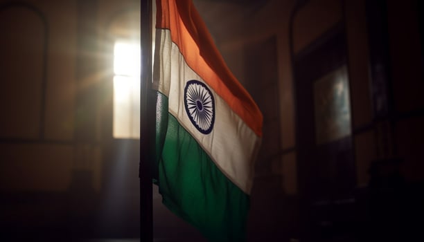 Pride in American culture, symbolized by flag generated by AI photo