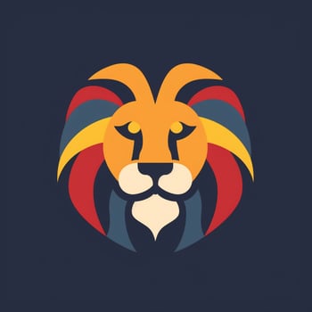 Lion head logo photo