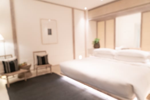 abstract  blur hotel resort bedroom photo