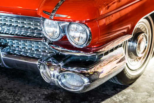 vintage car on street photo