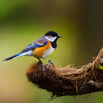 bird in nest photo