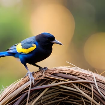 bird in nest photo