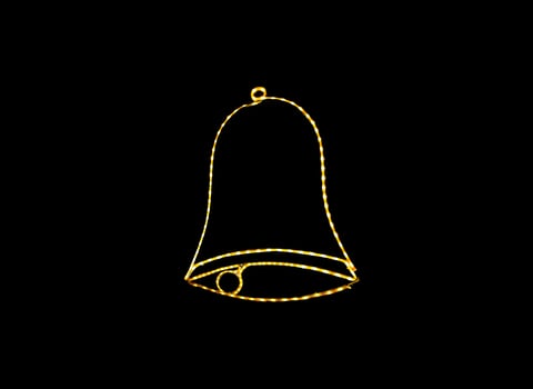 Bell lamp decorate light shiny photo