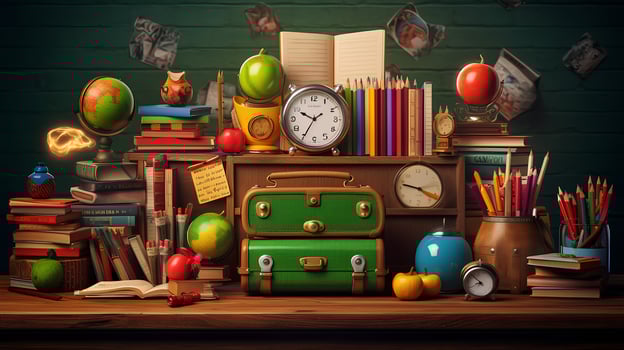 Beautiful back to school background images made with photo
