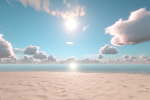 3D Render Beachscape Background photo