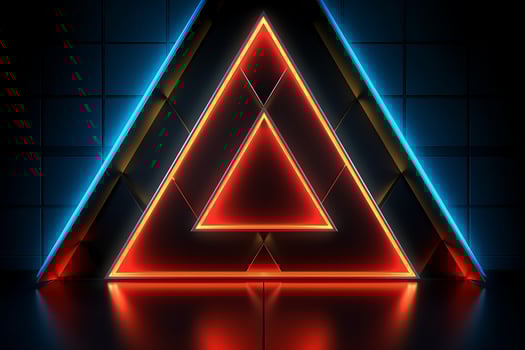Sleek Modern Geometric Glowing Shapes Outline Background photo