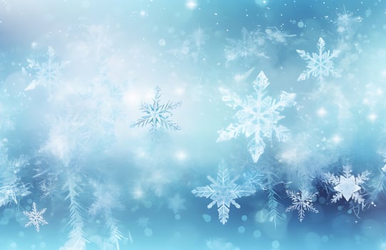 unfocussed snowflakes winter background illustration. photo