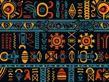African caltural pattern photo