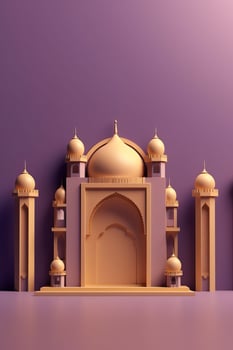 modern Islamic holiday background ornamental Arabic made with photo