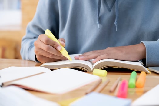 Reading a book. Education concept. photo