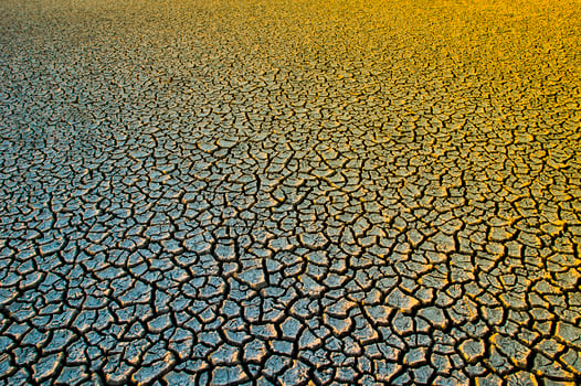 Broken soil in Pampas environment , Patagonia, Argentina. photo