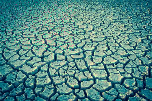 Broken soil in Pampas environment , Patagonia, Argentina. photo