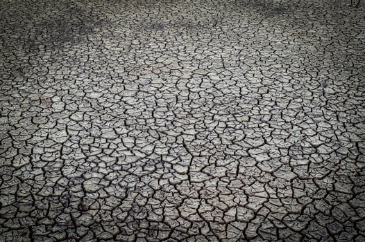Broken soil in Pampas environment , Patagonia, Argentina. photo