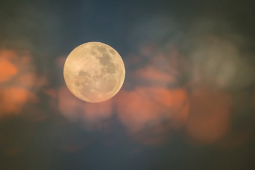 Moon in the night sky , Background photo