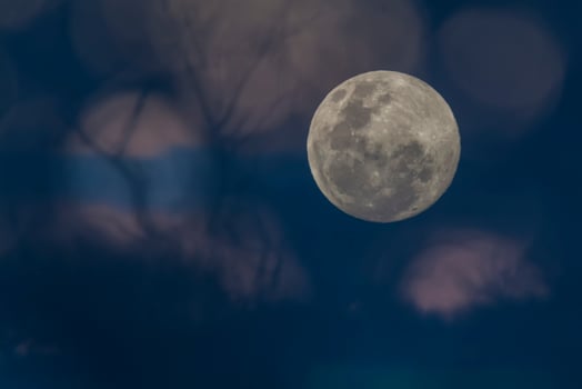 Moon in the night sky , Background photo