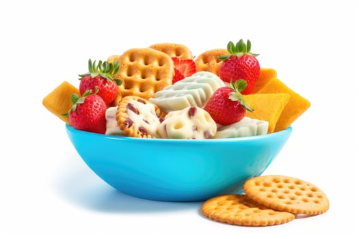 pool party snack white isolated background Food Photography photo