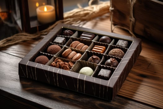chocolate box in The kitchen table Food Photography photo