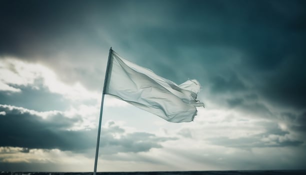 The waving flag symbolizes patriotism and freedom in dramatic motion photo