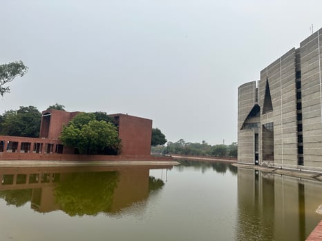 he Bangladesh National Parliament is located in the capital city of Dhaka. photo