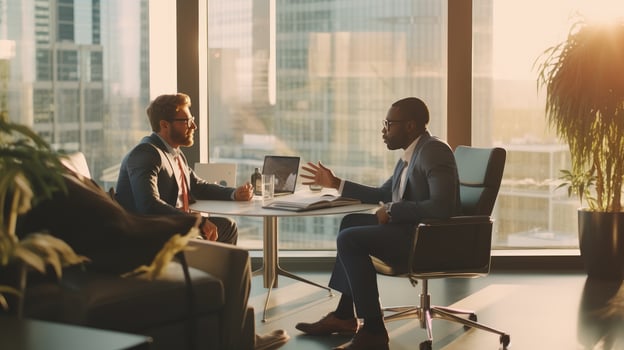 businessmen having a meeting photo