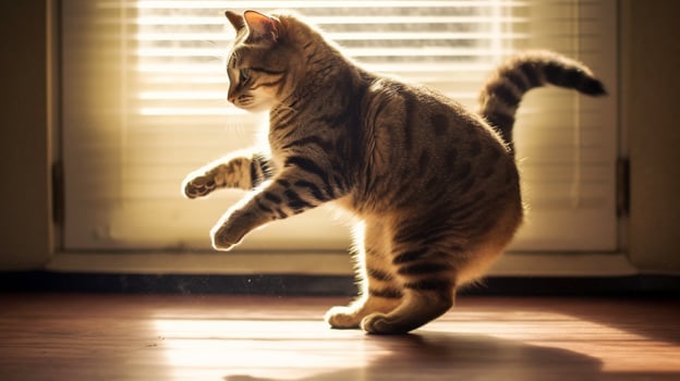 Two Leg Standing Cat photo