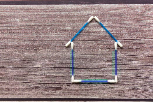 Buy house, concept of savings in dollars photo