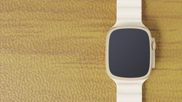 3D render smart watch mock up isolate photo