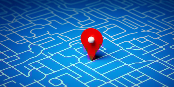 Pin GPS location symbol icon sign maps. Place Business location. route graphic road mark destination, photo