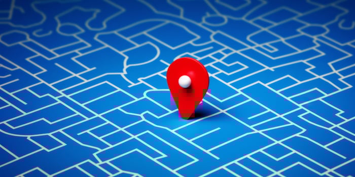 Pin GPS location symbol icon sign maps. Place Business location. route graphic road mark destination, photo