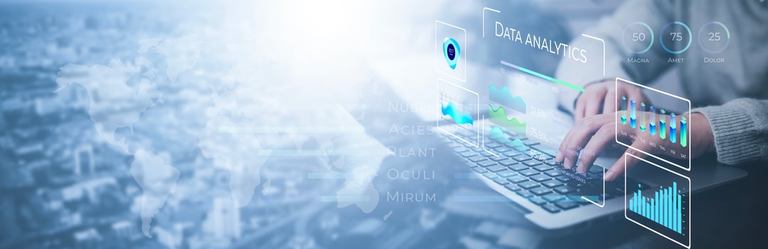Working Data Analytics and Data Management Systems and Metrics connected to corporate strategy database for Finance, Intelligence,  Business Analytics with Key Performance Indicators, social network photo