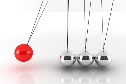 Metal Newton's Cradle photo
