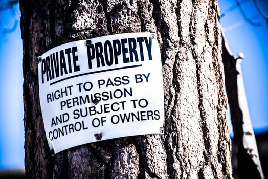 Private Property Sign photo