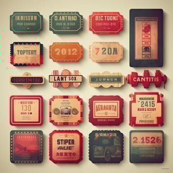 vintage ticket retro photo