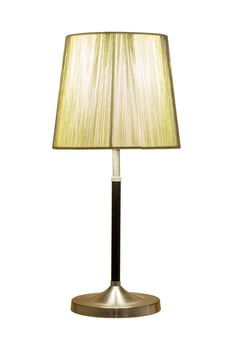 Table Lamp Isolated on White Background photo