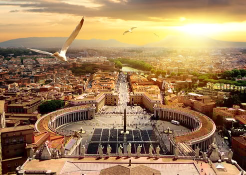 Panoramic view of Vatican photo