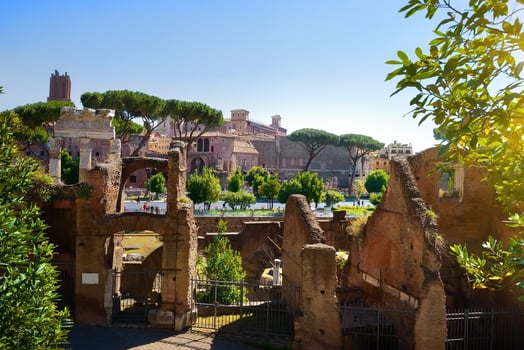 Roman forum, Italy photo