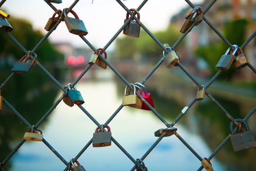 Small locks of love photo