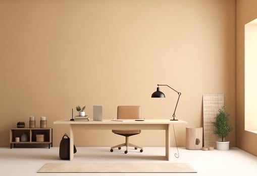 The office - Comfy Beige Office, - photo
