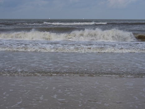 spiekeroog island in the north sea photo