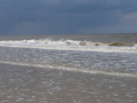 spiekeroog island in the north sea photo