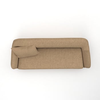 Furniture for modern room interior , Comfortable sofa on white background. Furniture, interior object, stylish sofa, 3d Rendering photo