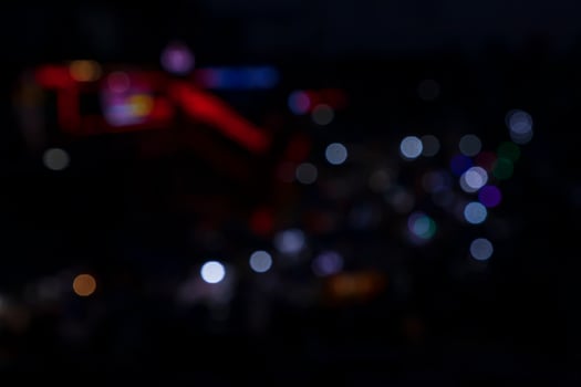 Colorful Defocus Abstract bokeh street lights effects on the night black background texture photo