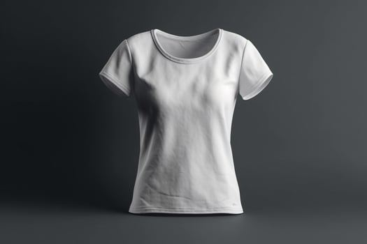 Versatile and Practical, 3D Empty White T-Shirt Mockup for Any Design,3d render photo
