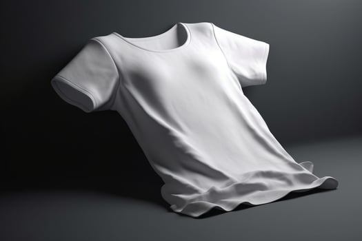Versatile and Practical, 3D Empty White T-Shirt Mockup for Any Design,3d render photo