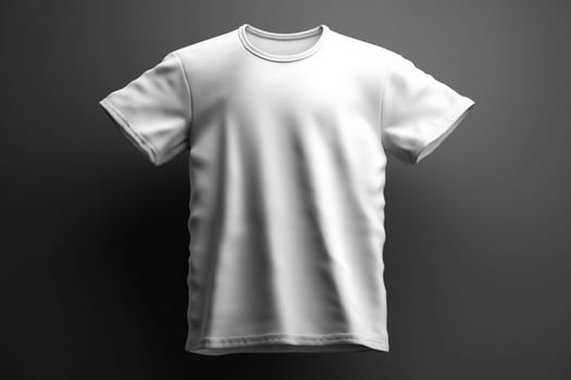 Clean and Crisp, 3D Empty White T-Shirt Mockup with Sharp Details,3d render photo