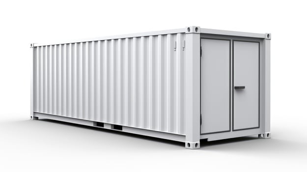 Mobile office buildings or container site office for construction site. Shipping container. Portable house and office cabins, illustration photo