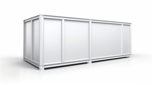 Mobile office buildings or container site office for construction site. Shipping container. Portable house and office cabins, illustration photo