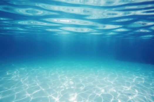 Blue and surface underwater background. photo