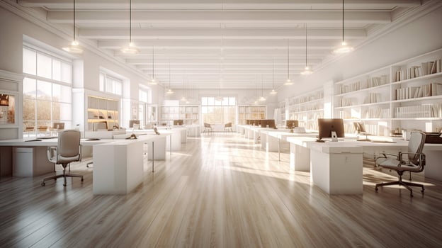 Modern and minimalist office space photo