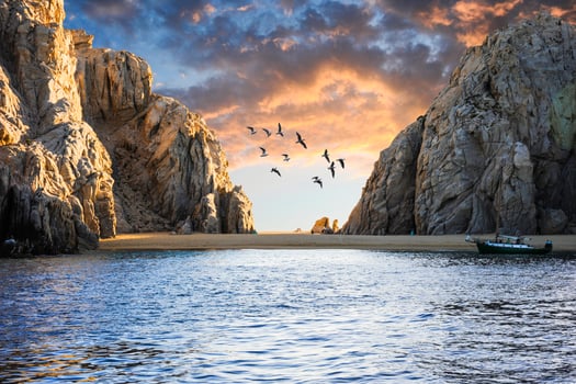 A little beach known as Lover's Beach of Cabo San Lucas is located on the Baja California Peninsula of Mexico, not far from the city of Cabo San Lucas. photo